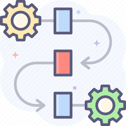 Flow, workflow, lean process icon - Download on Iconfinder