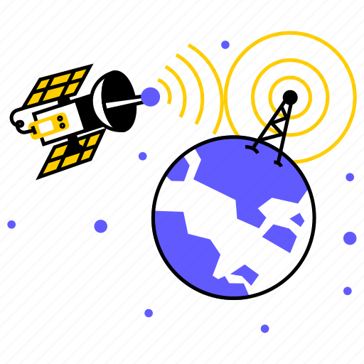 Connection, network, satellite, tech, technology, global, international illustration - Download on Iconfinder