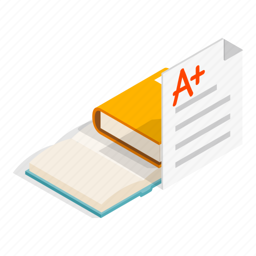 Bibliography, isometric, object, sign icon - Download on Iconfinder