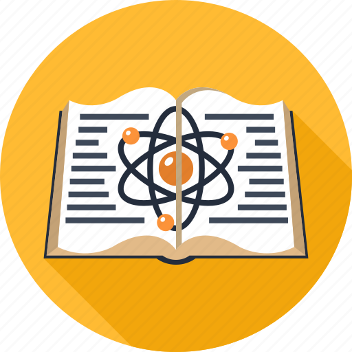 Atom, book, education, knowledge, physics, school, science icon - Download on Iconfinder