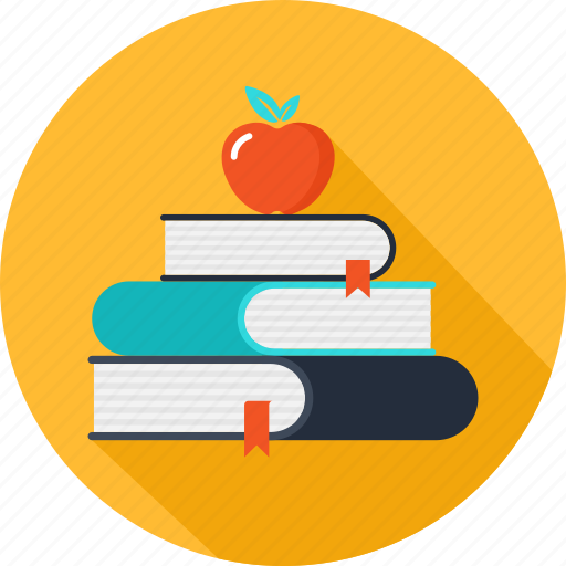 Apple, books, education, learning, school, studying icon - Download on Iconfinder