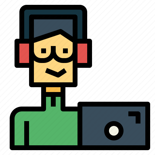 Computer, learning, man, working icon - Download on Iconfinder