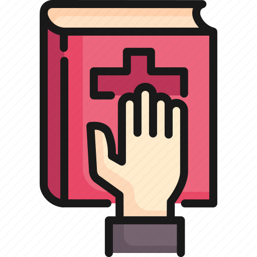 Bible, court, hand, justice, law, oath, swear icon - Download on Iconfinder