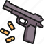 bullet, gun, handgun, pistol, protection, revolver, weapon 