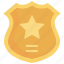 badge, emblem, police, sheriff, shield, sign, symbol 