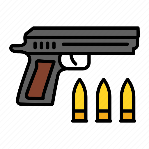 Bullets, gun, pistol, weapon icon - Download on Iconfinder