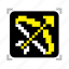 bow, pixel 