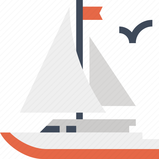 Boat, sailboat, sailing, sea, ship, travel, yacht icon - Download on Iconfinder