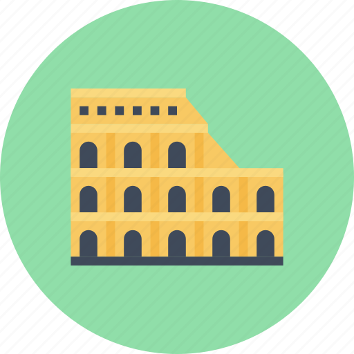 Building, coliseum, historical, landmark, rome, tourism, travel icon - Download on Iconfinder