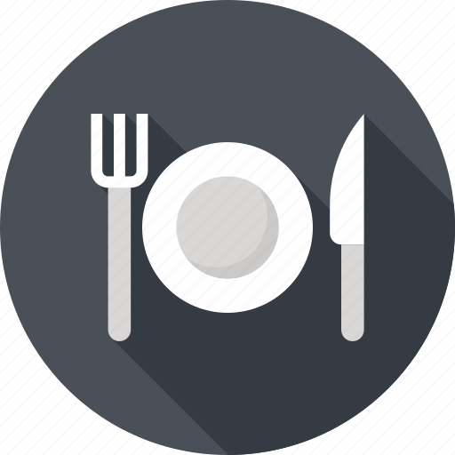 Dish, food, fork, kitchen, knife, plate, restaurant icon - Download on Iconfinder