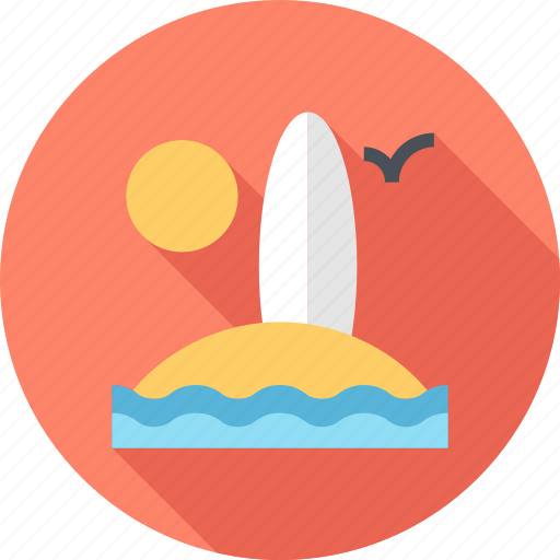 Beach, board, leisure, sea, summer, surfboard, surfing icon - Download on Iconfinder