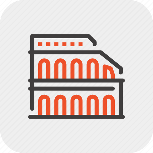 Building, coliseum, historical, landmark, rome, tourism, travel icon - Download on Iconfinder