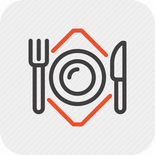 Dish, food, fork, kitchen, knife, plate, restaurant icon - Download on Iconfinder