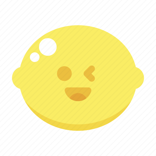 Blink, cute, lemon icon - Download on Iconfinder