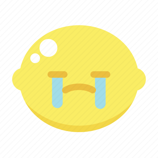 Cry, cute, lemon, sad icon - Download on Iconfinder