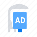 ads, marketing, bus stop