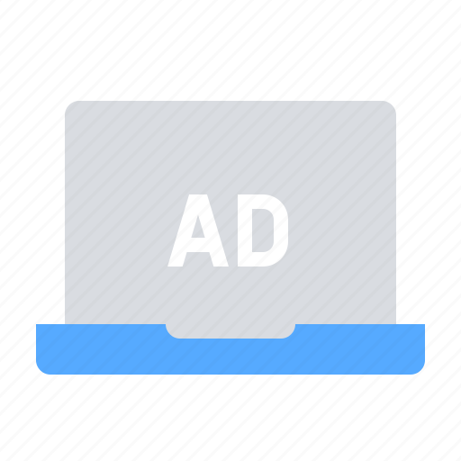Advertisement, banner, laptop icon - Download on Iconfinder