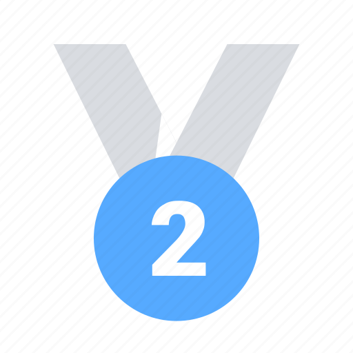 Medal, second, silver icon - Download on Iconfinder