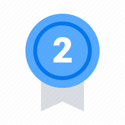 Badge, place, second icon - Download on Iconfinder