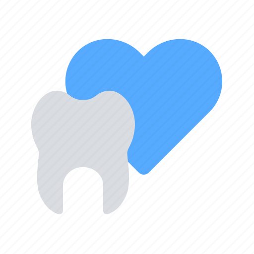 Heart, tooth, dental care icon - Download on Iconfinder