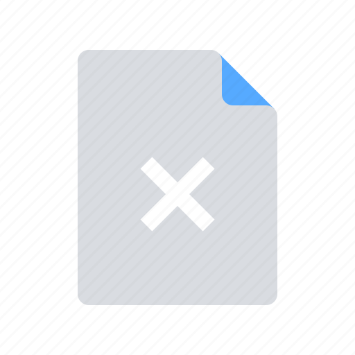 Delete, document, file icon - Download on Iconfinder
