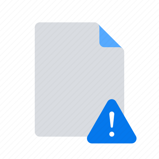Error, file, warning icon - Download on Iconfinder