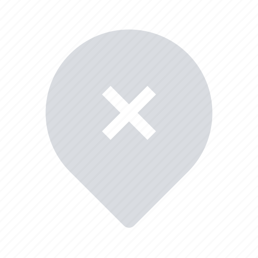 Delete, location, pin icon - Download on Iconfinder