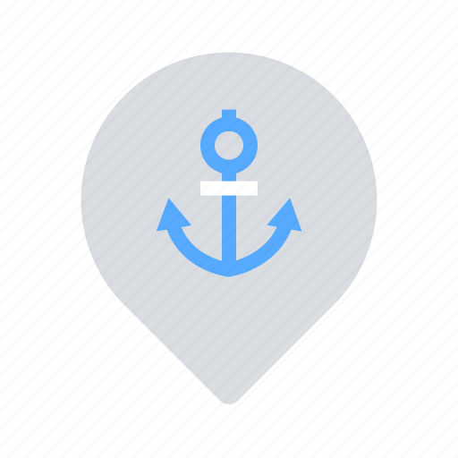 Anchor, location, port icon - Download on Iconfinder