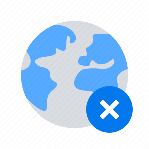 Cancel, remove, world icon - Download on Iconfinder
