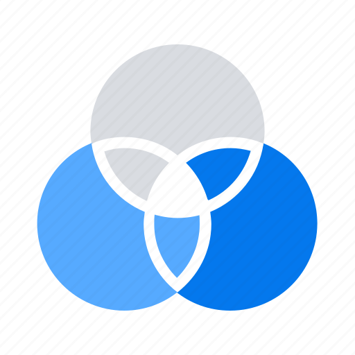 Circles, colors, intersection icon - Download on Iconfinder