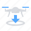 drone, landing, surface 