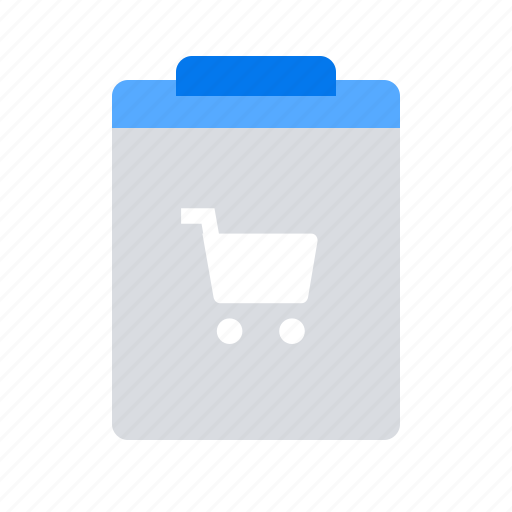 Cart, clipboard, shopping list icon - Download on Iconfinder