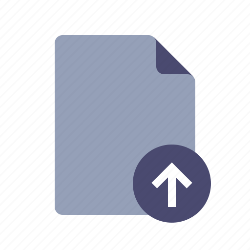 Document, file, upload, arrow up icon - Download on Iconfinder