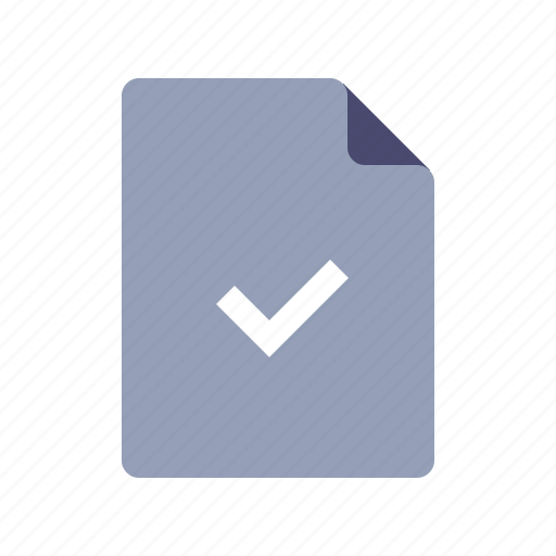 Checkmark, document, done, success, complete icon - Download on Iconfinder