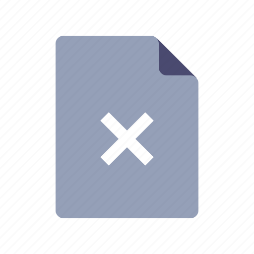 Delete, document, file, remove icon - Download on Iconfinder