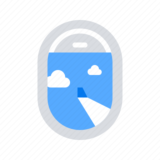 Airplane, sky, window icon - Download on Iconfinder