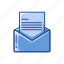 communication, envelope with letter, read, write 