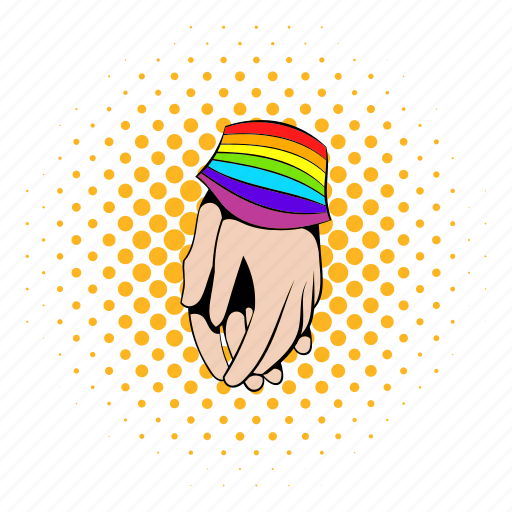 Comics, freedom, gay, hand, love, rainbow, together icon - Download on Iconfinder