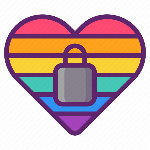 Closeted, heart, lgbt, lock icon - Download on Iconfinder