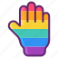 colourful, hand, lgbt, rainbow 