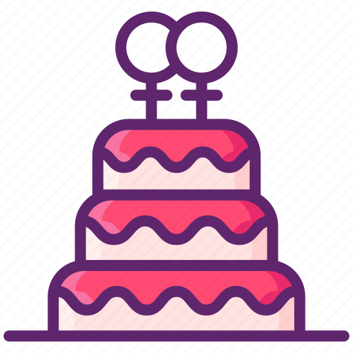 Cake, lesbian, love, wedding icon - Download on Iconfinder