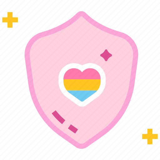 Bisexual, homosexual, lgbt, protect, protection, relationship, shield icon - Download on Iconfinder