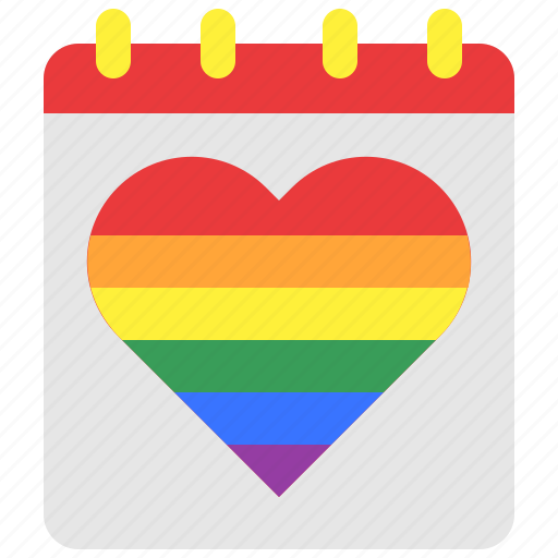 Lgbt, pride, heart, love, calendar icon - Download on Iconfinder