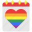 lgbt, pride, heart, love, calendar 