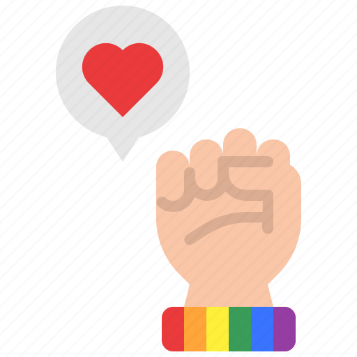 Lgbt, pride, heart, love, fist icon - Download on Iconfinder