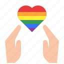 lgbt, pride, heart, love, hand