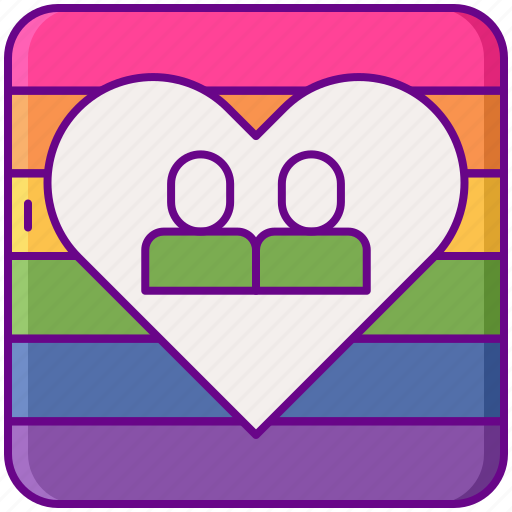 App, dating, gay, rainbow icon - Download on Iconfinder