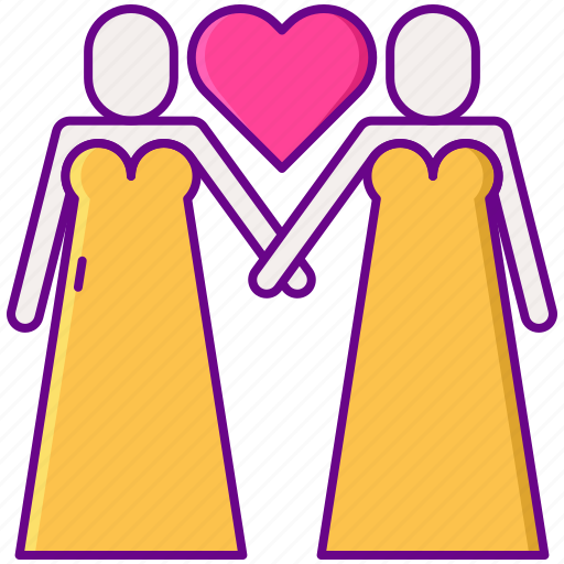 Heart, lesbian, love, wedding icon - Download on Iconfinder