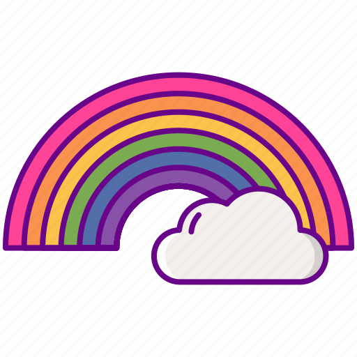Cloud, lgbt, rainbow icon - Download on Iconfinder