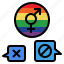 anti, banned, discrimination, forbidden, homosexual, lgbtq 